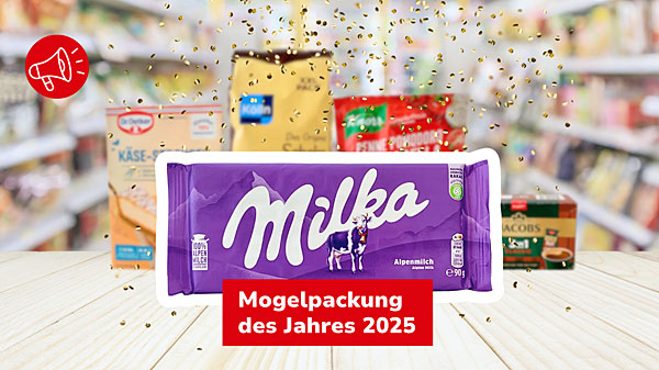 Milka Alpenmilch ist "Mogelpackung des Jahres 2025"