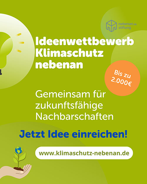 Klimaschutz nebenan - Der Ideenwettbewerb