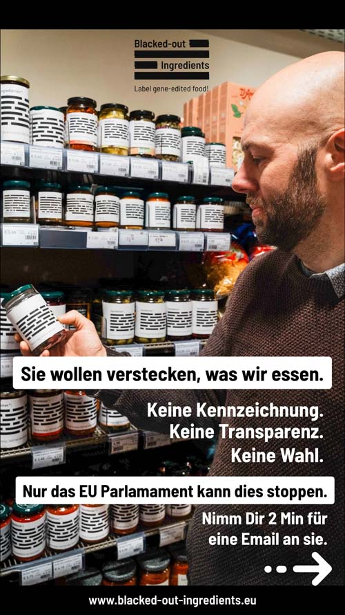 Kampagne "Blacked Out Ingredients"