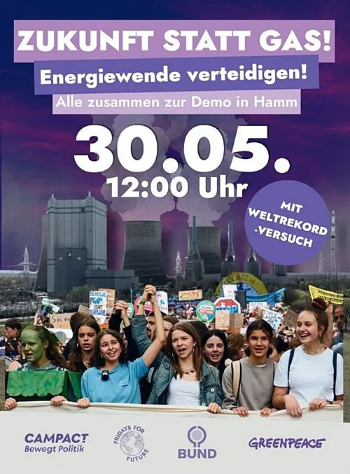 Zukunft statt Gas — Demo in Hamm